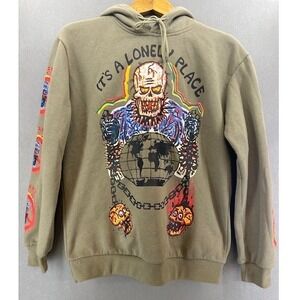 Kanye West x Xxxtentacion Sweatshirt Skull Graphic Hoodie Its A Lonely Place